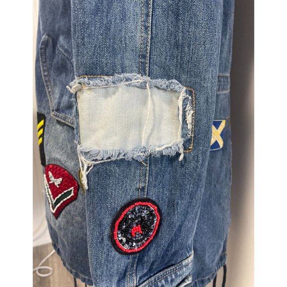 Mr. & Mrs. Italy Patchwork Fur Lined Parka - Picture 10 of 16